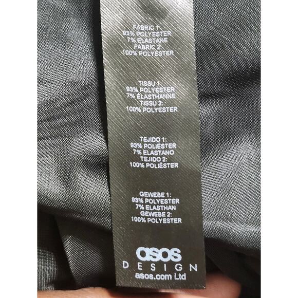 ASOS Curve Size 22 Black Velvet Pleated Maxi Dress Cutout Back - Picture 11 of 11